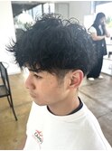 甲府昭和町波巻きスパイラルパーマツイストパーマメンズマッシュ