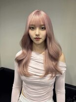 オニキス(ONYX)&nbsp;ニュアンスカラーホワイトピンク韓国へアミルクティーピンク