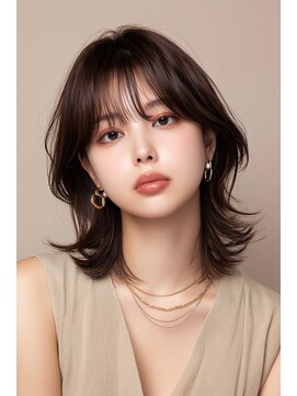 エレノア トーキョー 恵比寿(ELEANOAH TOKYO) 外ハネくびれミニウルフ チェリーブラウン