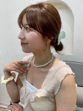 ノイ 銀座(noi) 顔周りレイヤーカットロングレイヤーボブ韓国ヘアハッシュカット