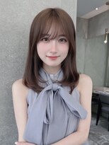 ロンドリゼル 札幌(Lond RiseL) オリーブグレー/前髪/ボブ/マロンベージュ/レイヤーカット/小顔