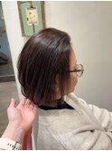 グレーカラー×艶ボブ