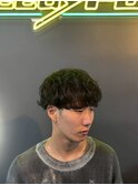 波巻き/マッシュパーマ/ウルフ/ハイライト<理容室>三軒茶屋