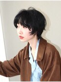 ウルフボブレイヤーウルフショートハッシュカットボブパーマ