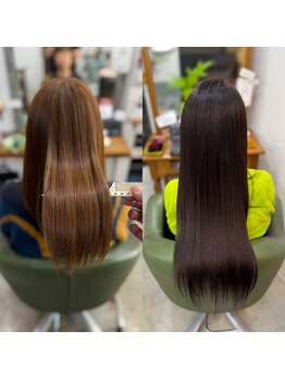 ベリーノ ヘア(bellino hair)の写真/敏感肌にも優しい極小バブルで髪と頭皮を洗浄し、髪質改善TRで芯まで潤わせ、同時ケアで理想の美髪へ