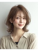 ◇大人可愛い20代30代40代50代ミディアムレイヤー