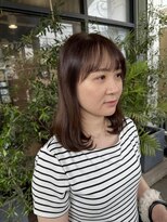リールヘアー 大野城店(rire hair) 大人かわいい艶ブラウンミディアム