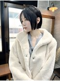 黒髪ボブ/切りっぱなしボブ/タッセルボブ/ミニボブ/横浜