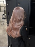ピンクベージュくびれ巻き