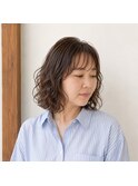 柔らかボブデジタルパーマ　20代 30代 40代 50代 60代　ミセス