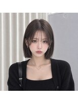 ハピネス 王寺店(Happiness)&nbsp;奈良 王寺/切りっぱなしボブ/タッセルボブ/髪質改善/グレージュ