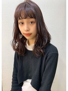 マリアバイアフロート(Maria by AFLOAT) 【山田】アフロート フリンジバングひし形無造作ミディ