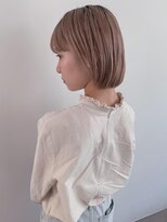 トップヘアーヒルズ 安城(TOP HAIR HILLS)&nbsp;ピンクベージュボブ/ニュアンスカラー/ベビーピンク