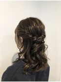ハーフアップ