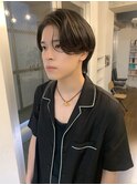 ◇センターパート 韓国ヘア ニュアンスパーマ トランクスヘア