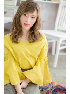 ヘアアンドビューティー ミック(Hair & Beauty miq) 外国人風ハイライトカラー★大人巻きくびれセミディc1