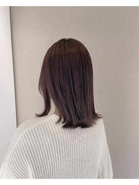 ジプソ(Gypso Hair salon) 【 切りっぱなしボブ × ピンクベージュ 】