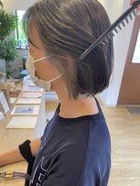 トムヘアー(TOM HAIR) 切りっぱなしボブ×インナーカラー