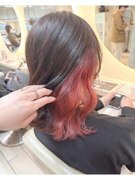 テトラ バイ ネオリーブ 横浜西口店(tetra by neolive) ベリーピンクのイヤリングカラー＊*