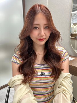 ボタン ハカタ(VOTAN hakata) 【福岡美容室/小山田】韓国ヘア/オレンジベージュ顔まわりカット