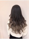 レイヤーロング グラデーションカラー×ミルクティー 小岩