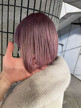 ダブ アオヤマ(DaB AOYAMA) 【黒染めから育てる!】ブリーチ2・3回ホワイトピンク