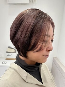 スイ(suiw) ピンクグレージュ×エンドカラー【suiw】昭和町/天王寺/阿倍野