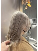 シェリ ヘアデザイン(CHERIE hair design) ●福岡 天神 ケアブリーチ ハイトーン ミルクティーベージュ3