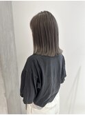 YOKE ぱつっとボブ結べるボブハイトーンミルクティーアッシュ