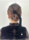 【ヘアセット】シンプルシニョン