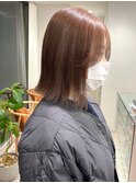 切りっぱなし外ハネボブイメチェン美髪ベージュワイドバング