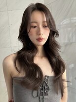 サイン 表参道(SIGN) 韓国ヘアーハッシュカットレイヤーカットグレージュブリーチ無し