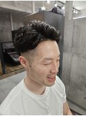 メンズアップバングパーマ