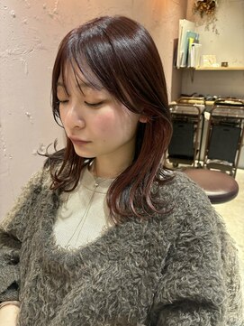 ラミエ バイ メルト 吉祥寺(lamie by melt) 小川/ブリーチなしwカラーレッドブラウンミディアムレイヤー