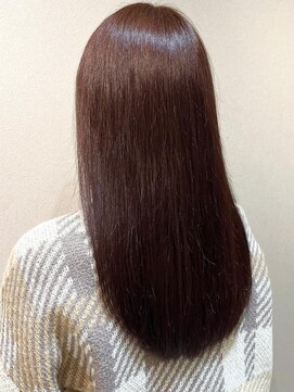 エイクス ヘア デザイン×美髪クリニック 千葉(AQs hair design) くびれヘア/アプリコットオレンジ/夏/髪質改善[千葉駅]