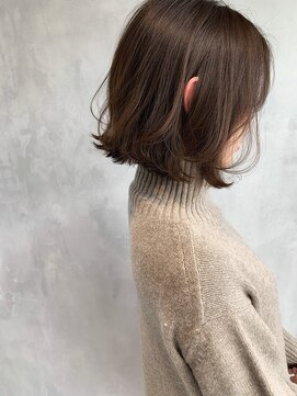 キチ(kichi.) [kichi.] レイヤーボブ×くすみブラウン