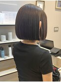 切りっぱなしボブ◎