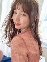 リコ 池袋東口店(Liko)&nbsp;ブラウンベージュ 顔周りレイヤー 前髪カット レイヤーカット