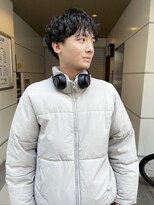 ヌープヘアーアイス(NUUP.hair ici)&nbsp;20代30代韓流☆ツイストパーマショートマッシュアッシュブラック