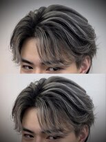 アリープパロット(ALEAP parrot) メンズバレイヤージュ/韓国風センターパート