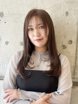 エミュ 天文館店(eMu) ミルクティーブラウン×レイヤーカット