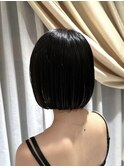 大人かわいいミニボブ