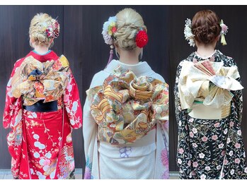 アール 志茂店(R)の写真/【成人式・卒業式・冠婚葬祭】が得意です！着物のレンタル/ヘアセット/フルメイクまで丸っとまでお任せ◎