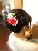 編み込みスタイル