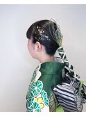 成人式ポニーテールアレンジ