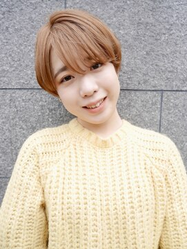 シュシュ(shushu) 前髪ありショートマッシュ/オレンジベージュ【有海一生】