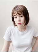 大人可愛いスリークボブ[銀座][小顔][パーソナル診断][前髪]