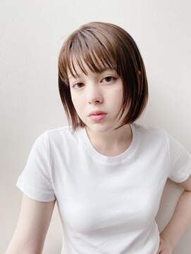 ファンナギンザ(FaNNa ginza) 大人可愛いスリークボブ[銀座][小顔][パーソナル診断][前髪]