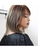 透明感アッシュベージュ