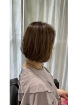 マチルダボブ×パープルブラック白髪ぼかしネイビーグレー代官山